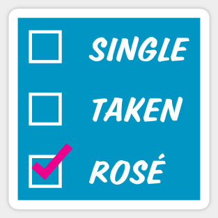 Single Taken Rose Sticker